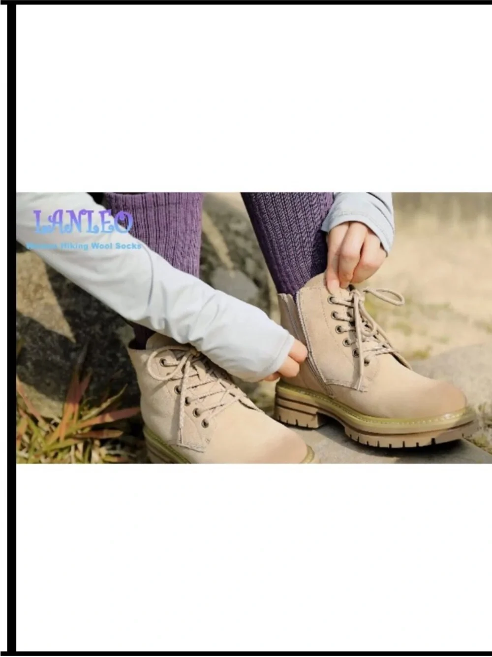 Merino Wool Hiking Socks Women Men Thermal Warm Thick Cushion Moisture Wicking